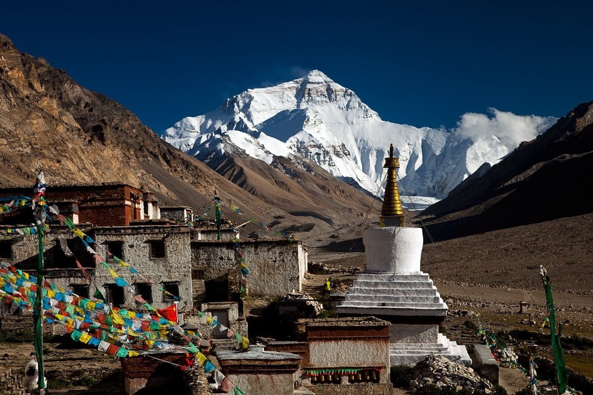 Rongbuk Kloster, Everest, Qomolangma