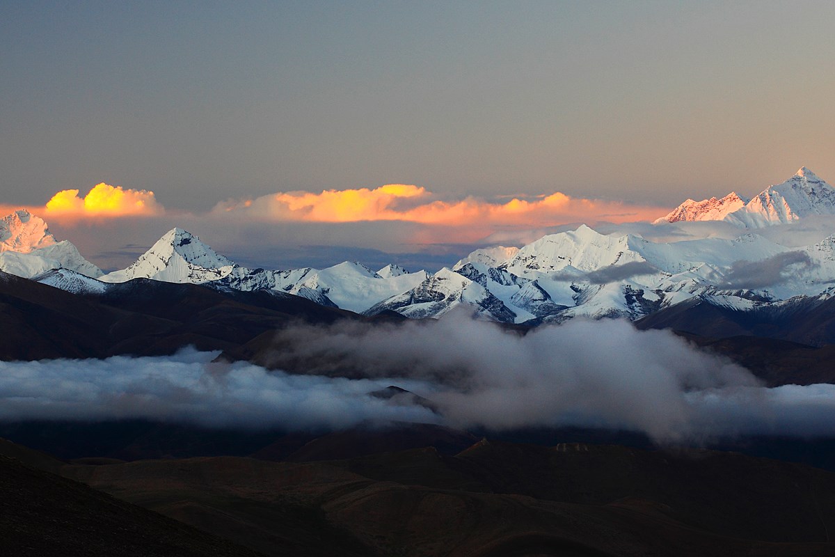 Sonnenaufgang von Everest, Himalaya