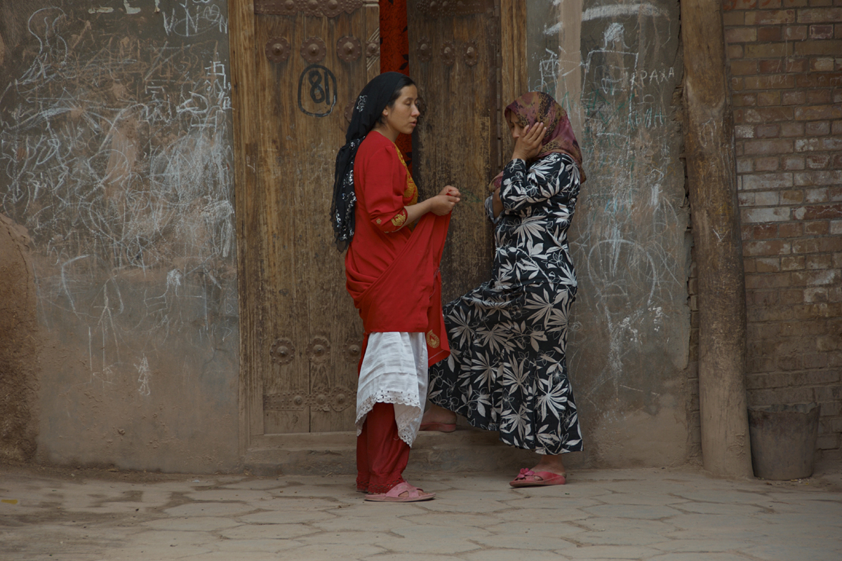 Frauen in Altstadt Kashgar