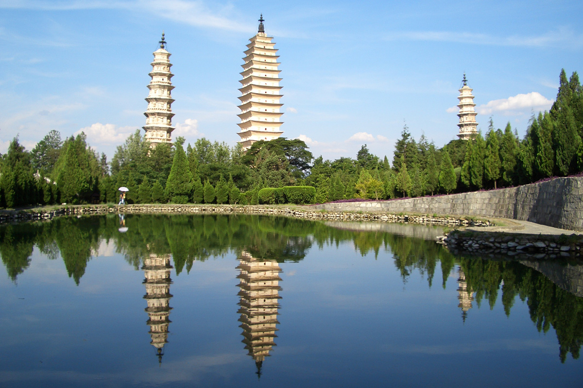 Drei Pagoden in Dali
