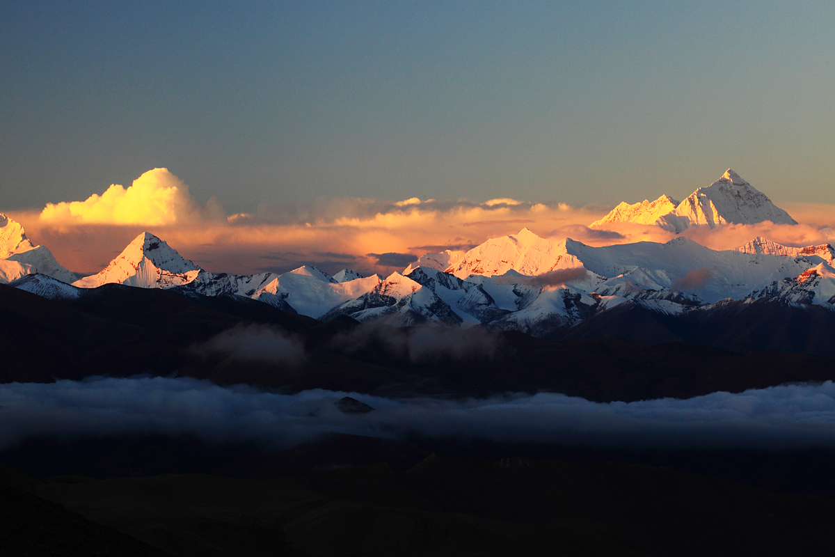 Sonnenaufgang von Everest, Himalaya