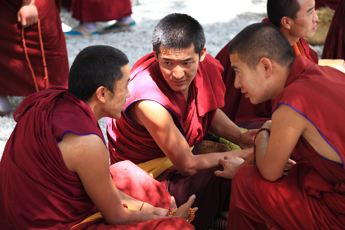 Debatte im Sera Kloster, Lhasa