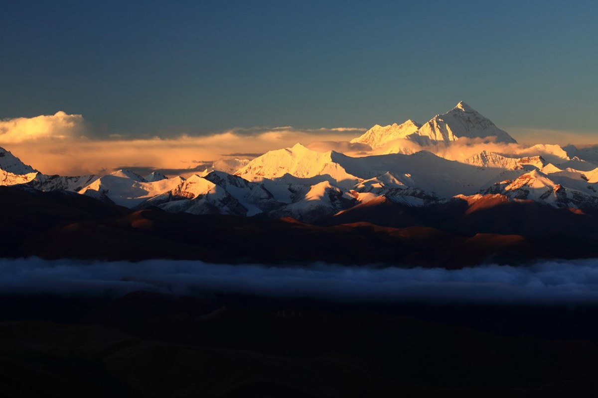 Sonnenaufgang von Everest, Himalaya