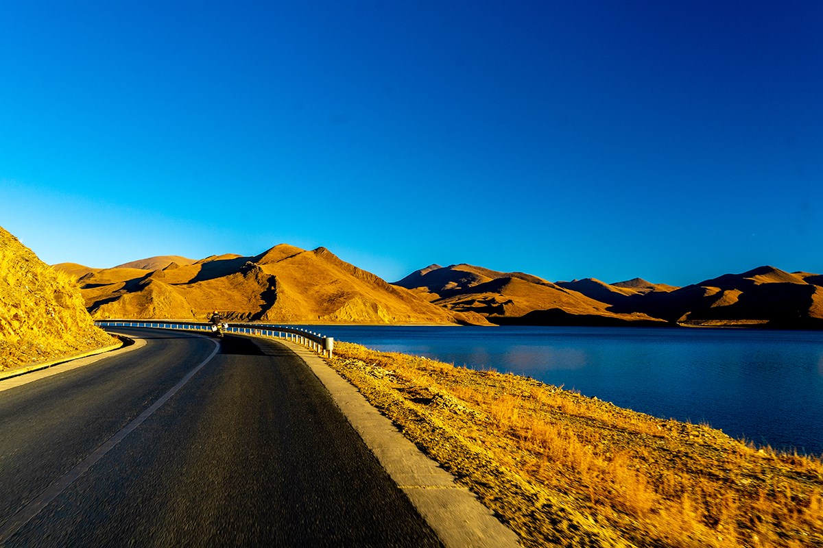Motorradfahrt in Tibet