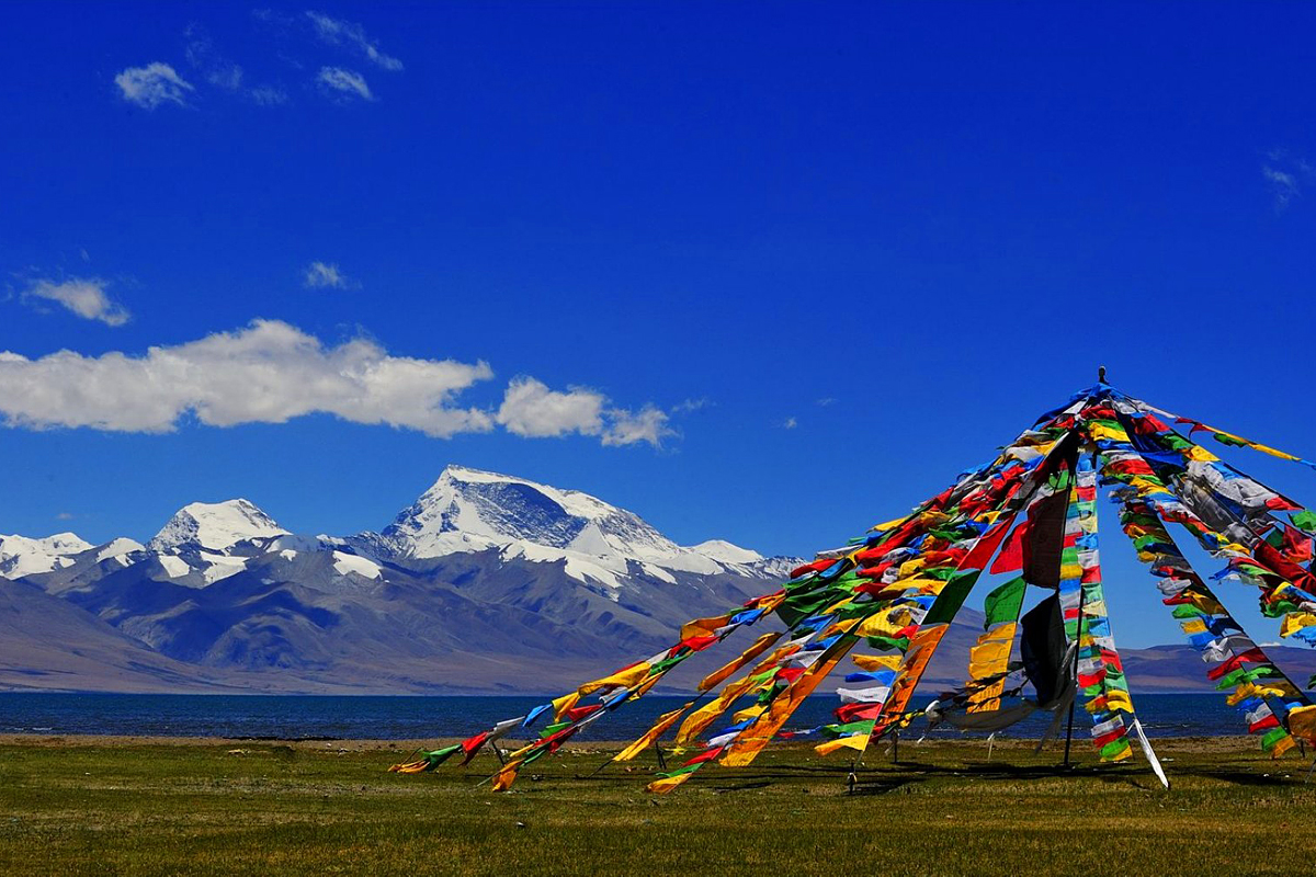 Namunani Gipfel und Manasarovar See