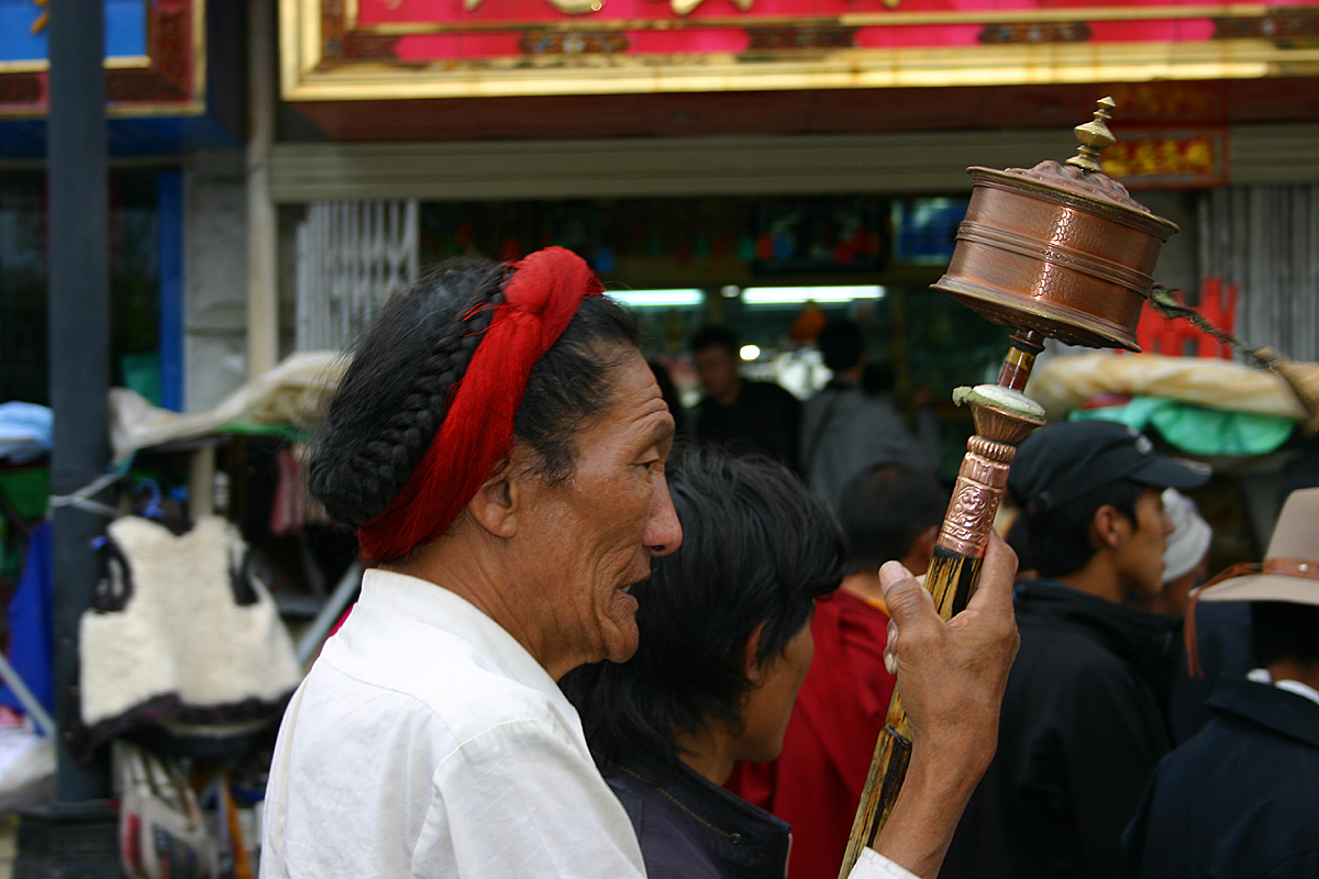 Auf der Barkhor Strasse, Lhasa