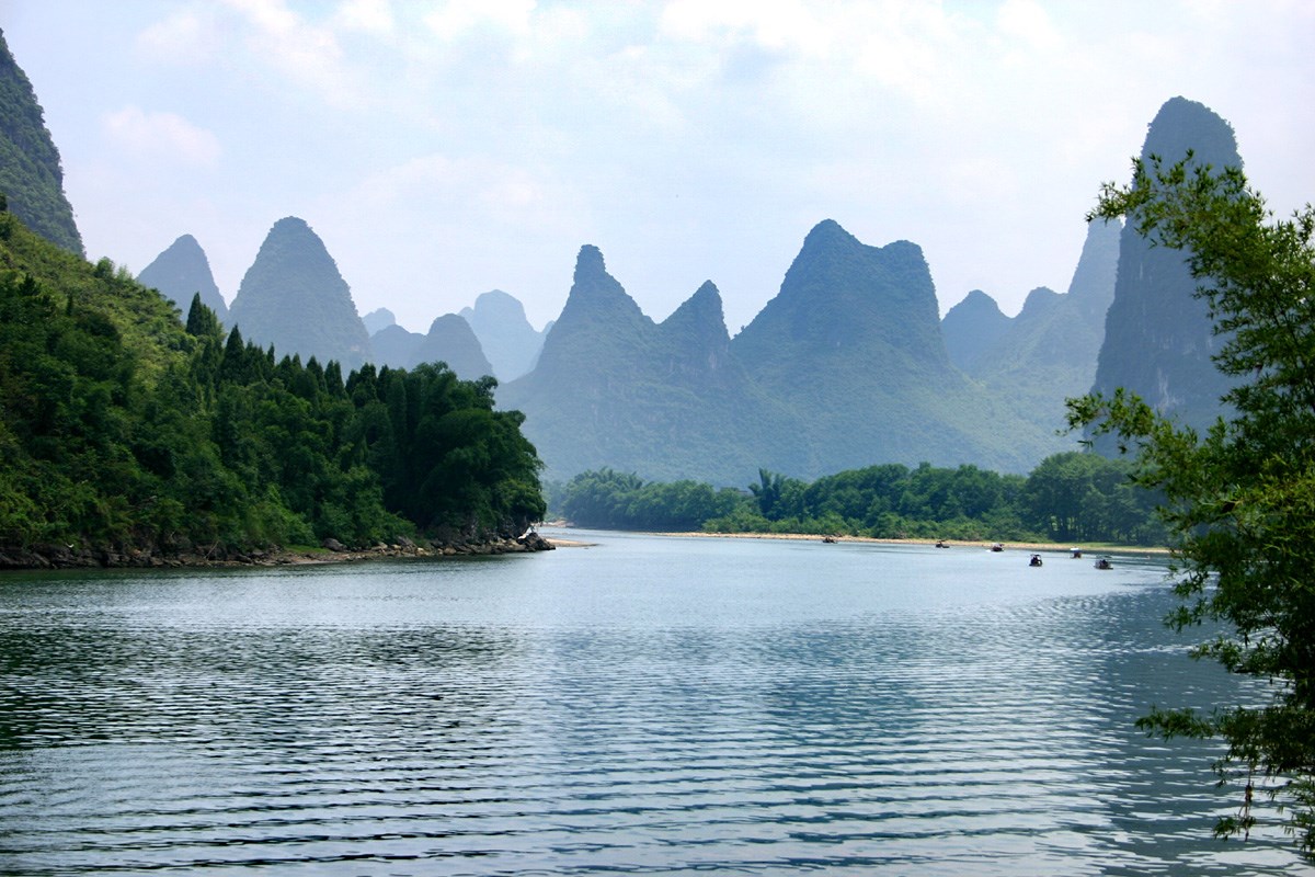 Schifffahrt au dem Li Fluss von Guilin nach Yangshuo