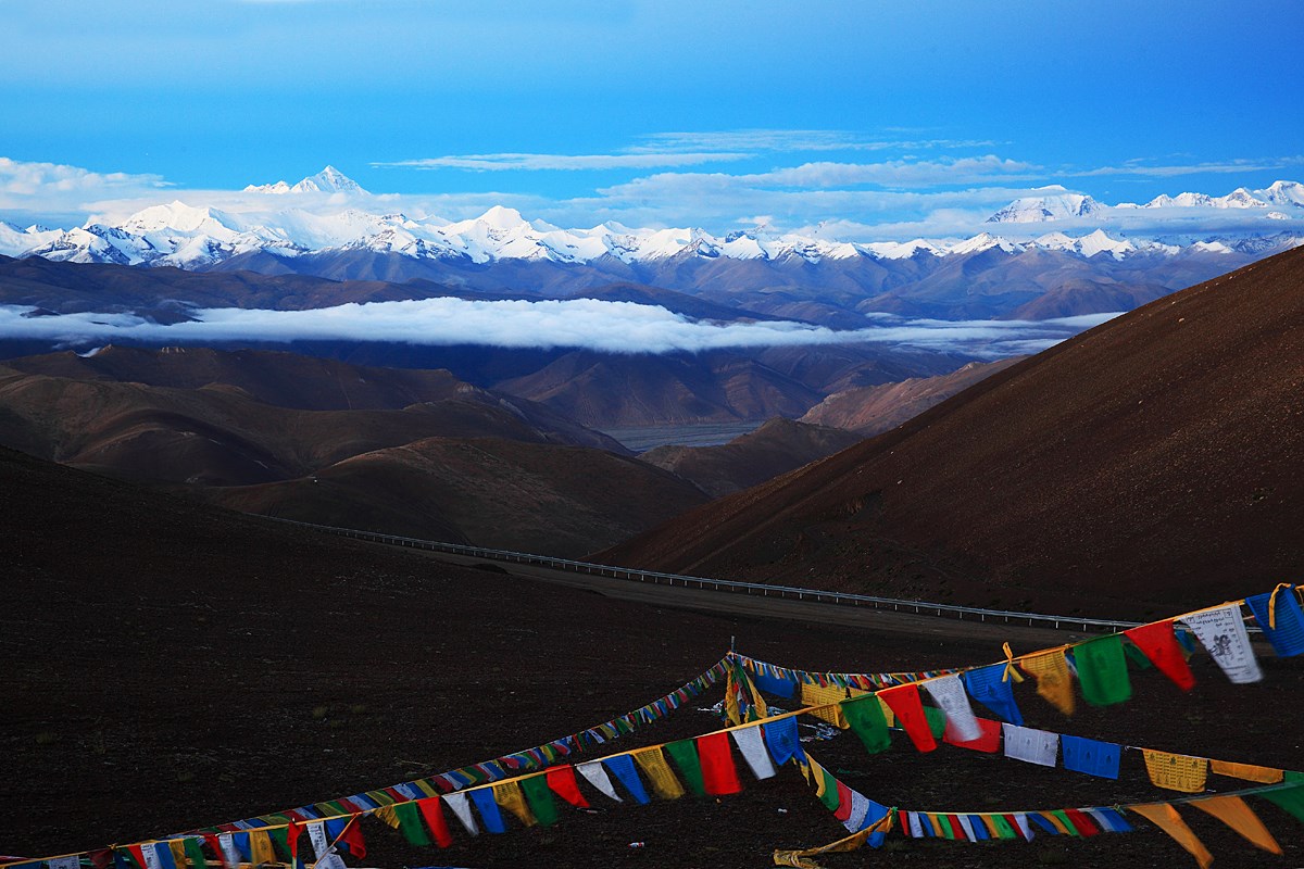 Panorama von Everest, Himalaya, Tibet
