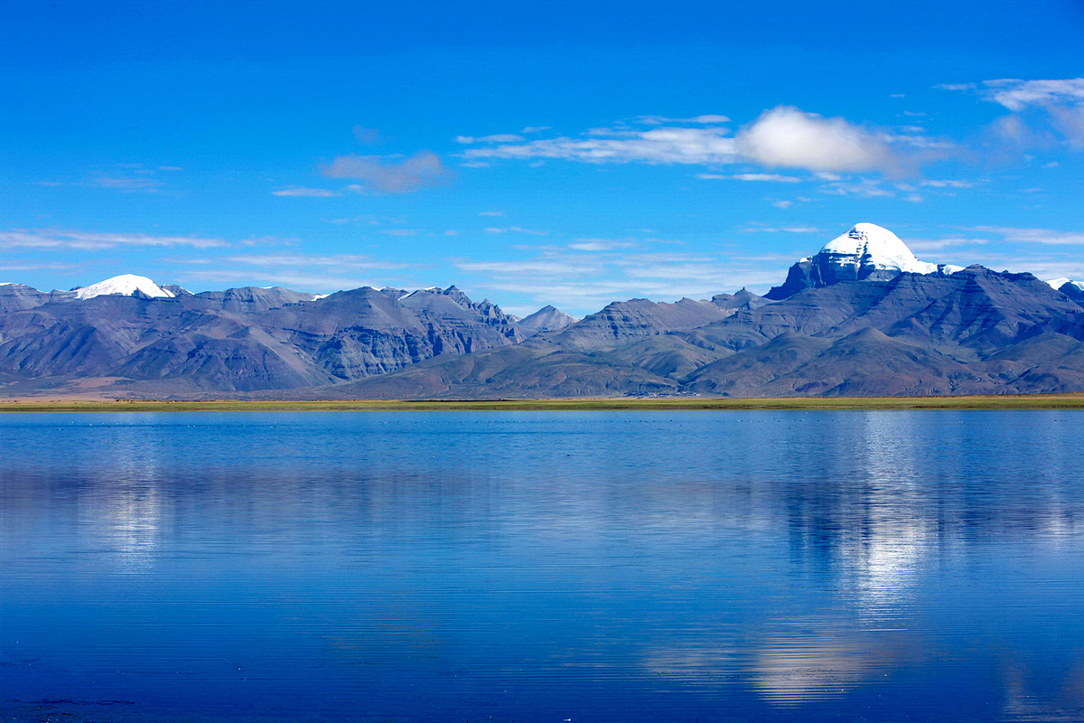 Manasarovar See und Kailash Berg