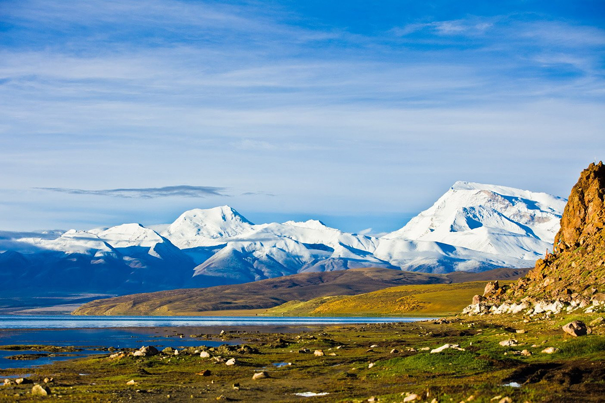 Namunani Gipfel und Manasarovar See