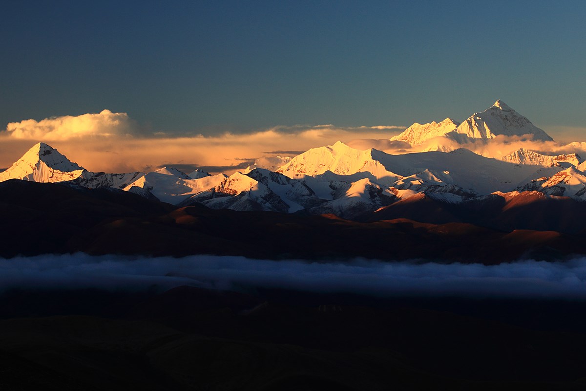 Sonnenaufgang von Everest, Himalaya