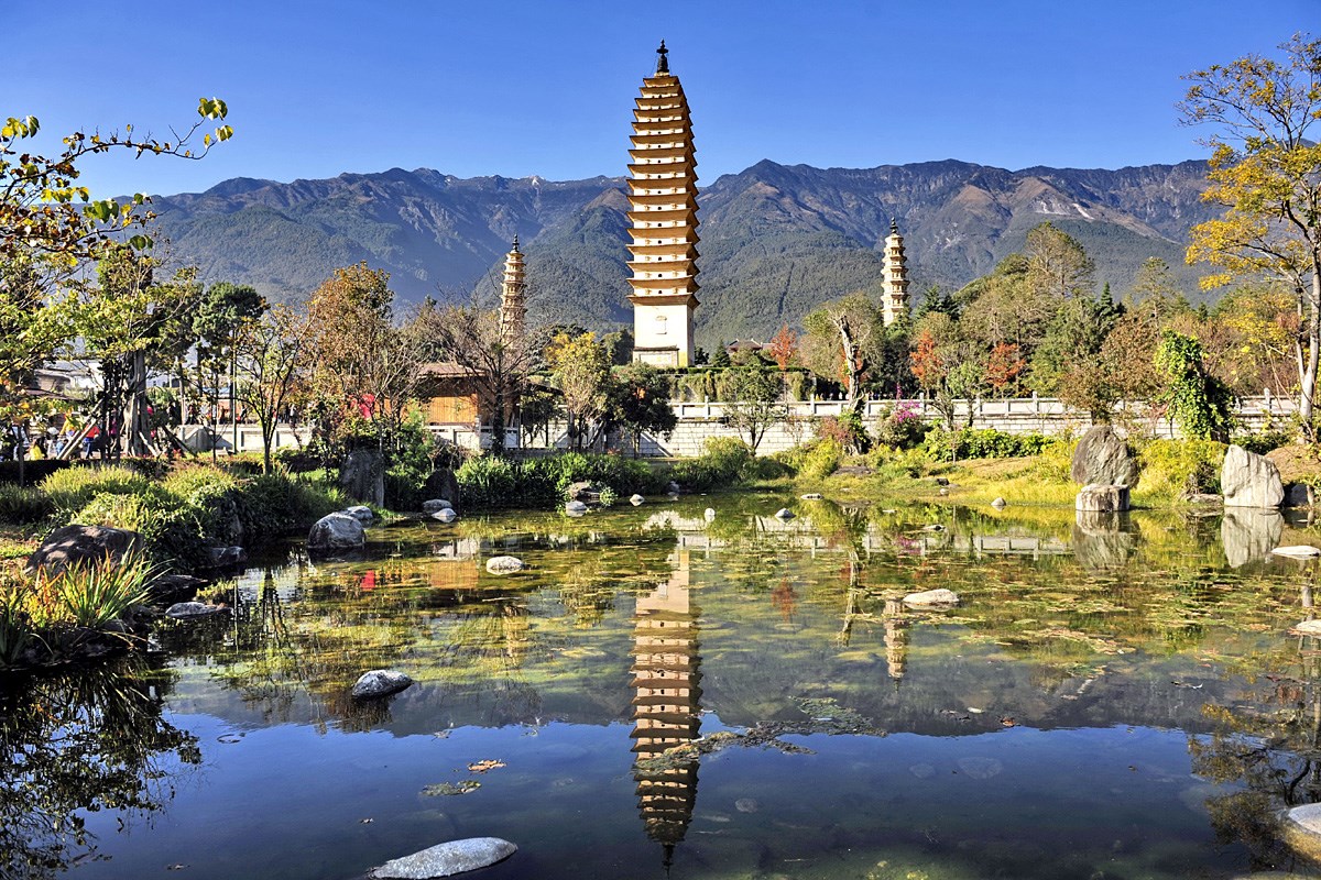 Drei Pagoden in Dali