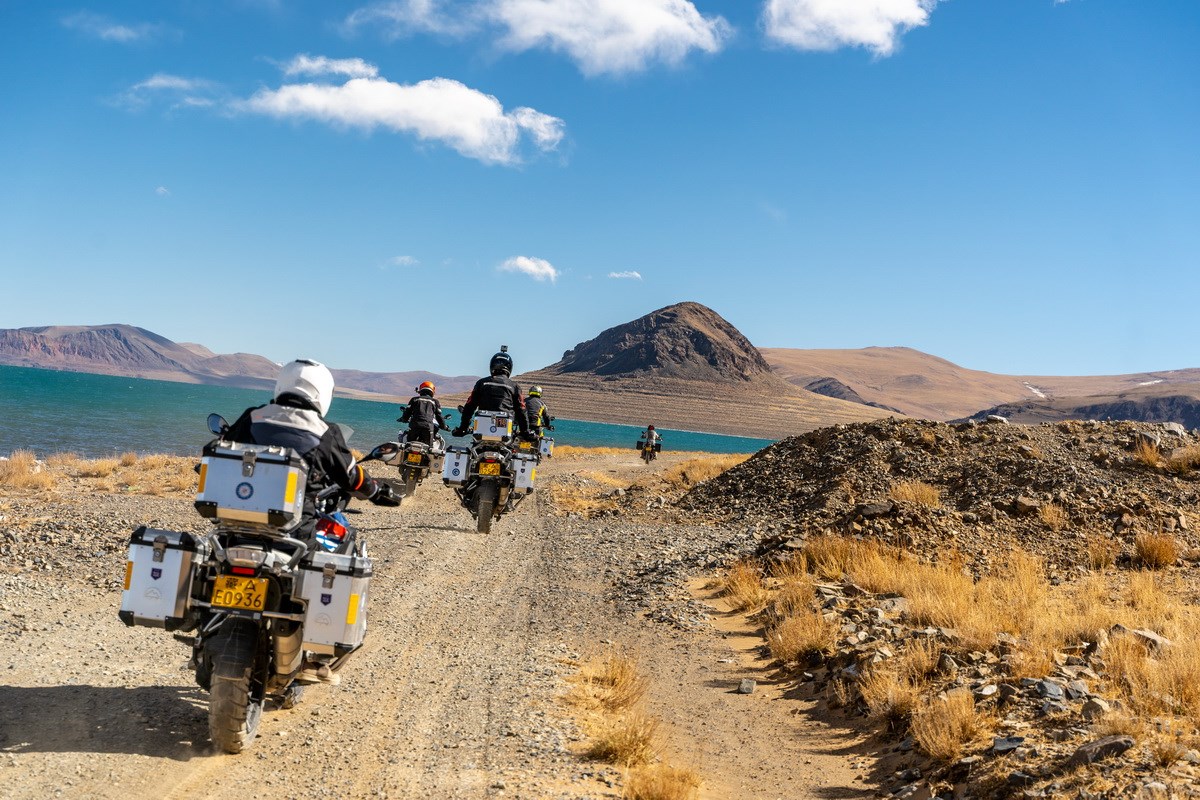 Motorradfahrt in Tibet